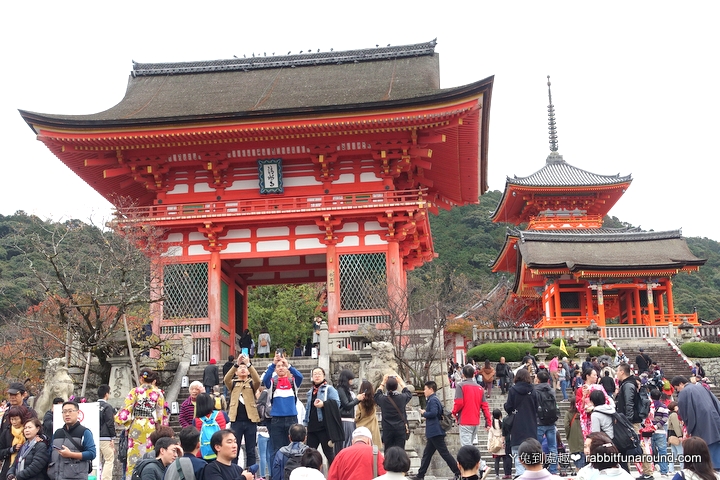 日本京都 清水寺 地主神社 滝の家 音羽瀑布 ㄚ兔到處趣